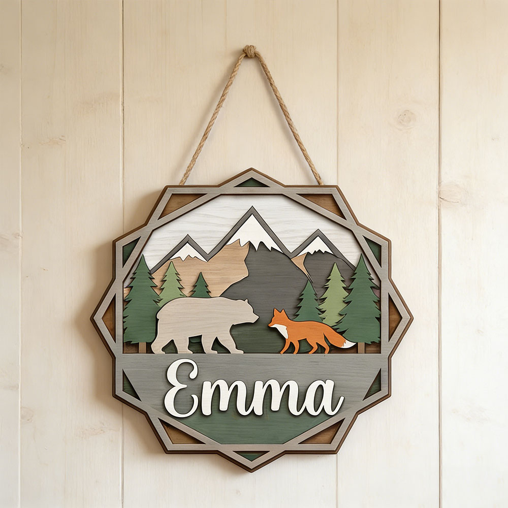 Personalized Rustic Forest Adv - Baby Nursery Gender Neutral recensione e prezzo