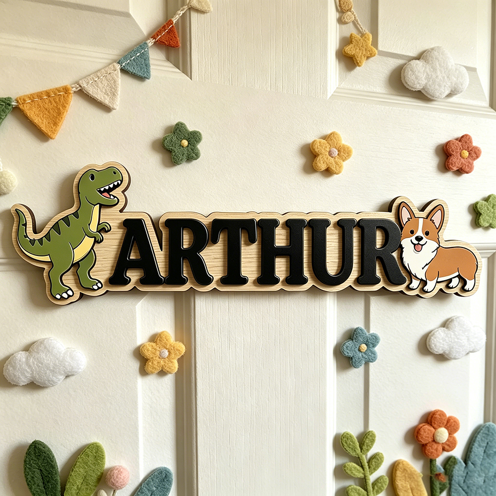 Whimsical Green T-Rex & Corgi  - Baby Nursery Green recensione e prezzo