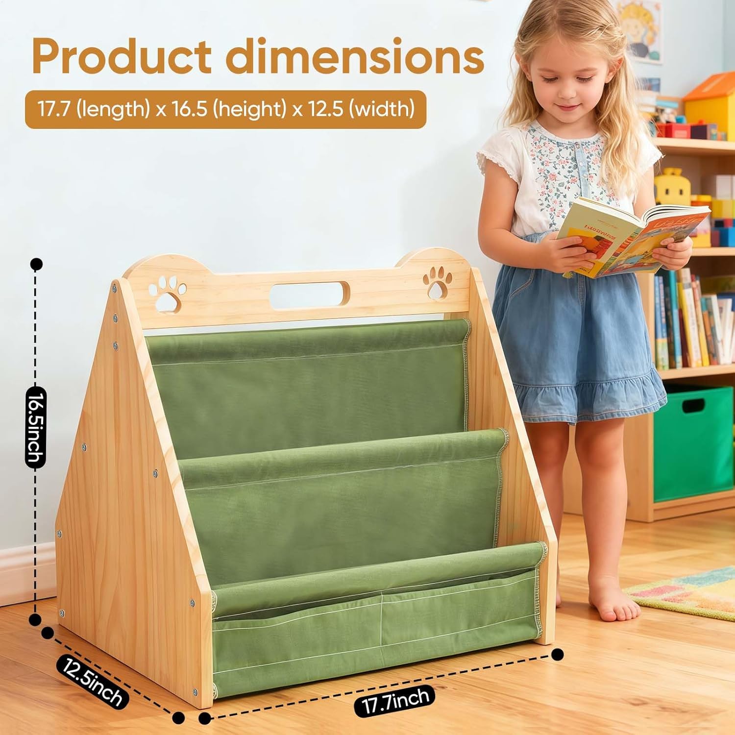 Double-Sided Small Bookshelf f - Baby Nursery Green recensione e prezzo