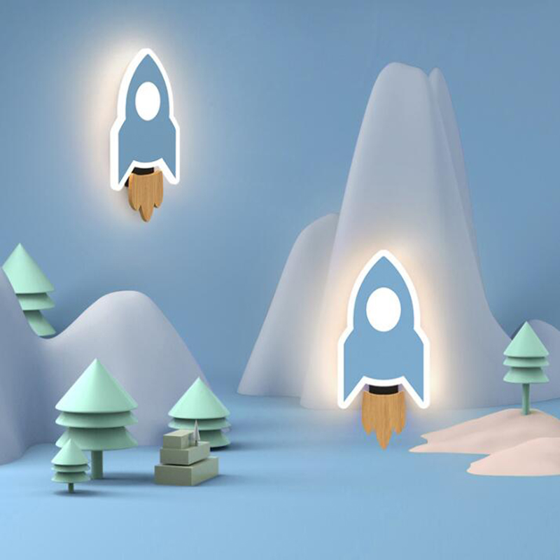 Cartoon LED Rocket Wall Lamp M - Baby Nursery Light recensione e prezzo